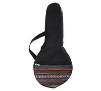 Bolsa de banjo étnico de 4 cuerdas de 63,5 cm para ukelele musical para funda de algodón, mochila para instrumentos musicales