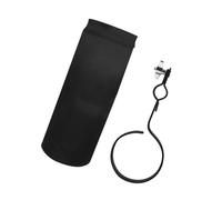 Bolsa de Baquetas de Batería Portátil de Gran Capacidad Negra | Oxford E Hierro, Diseño Conveniente con Soporte y Abrazadera, para Bateristas, Protección y Uso Versátil
