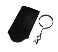 Bolsa de Baquetas Negra de Gran Capacidad para Bateristas | Oxford E Hierro, Diseño Portátil con Abrazadera, Contenedor de Baquetas para Viaje y Uso Versátil