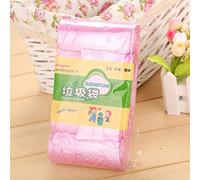 Bolsa de basura 100PCS bolsa de basura grande bolsa de basura engrosada multicolor bolsa de almacenamiento desechable protección del hogar a prueba de fugas-Rosado_50 * 45 cm