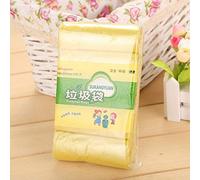 Bolsa de basura 100PCS bolsa de basura grande bolsa de basura engrosada multicolor bolsa de almacenamiento desechable protección del hogar a prueba de fugas-Amarillo_50 * 45 cm