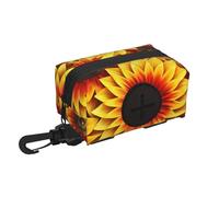 Bolsa de basura de viaje para mascotas, diseño de girasol rojo y amarillo, esencial para senderismo o camping en el campo. Asegúrate de que tengas una experiencia agradable