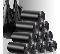 Bolsa de basura grande de 100 piezas Bolsa de basura desechable de protección ambiental engrosada negra Bolsa de basura de plástico 45x55cm