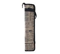 Bolsa de batería ajustable, funda para baquetas, esponja gruesa, resistente, 4 bolsillos, capacidad para 10 palos, bolsa de almacenamiento de