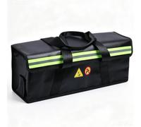Bolsa de batería para bicicleta eléctrica ignífuga hasta 2300 °C, impermeable y a prueba de explosiones, 6 capas, 49 x 15 x 15 cm, para cierre doble y certificado UTL para almacenamiento, transporte y
