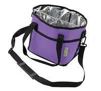 Bolsa de bebidas con aislamiento de múltiples bolsillos para senderismo, viajes y desplazamientos diarios con correa ajustable Portavasos para automóvil a prueba de fugas Portavasos para automóvil