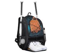 Bolsa de béisbol Juventud, mochila de béisbol mochila de softbol juvenil con compartimento de zapatos - transporte aerodinámico, mochila de béisbol juvenil de gran capacidad para , cascos, g