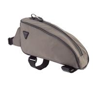 Bolsa de bikepacking TopLoader para tubo superior/tubo de direcci n, 0,75 litros, color verde con logotipo gris