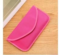 Bolsa de bloqueo de señal, GPS RFID, bolsa tipo cartera con funda para teléfono, protección de privacidad para llave de coche en rosa LCC212-03