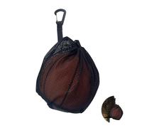 Bolsa de Bola para Pelotas con Cordón y Gancho, Bolsa de Bola para Llevar Baloncesto Voleibol Fútbol Americano, Bolsa de Bola para Atletas, Entrenadores (Negro)