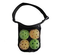 Bolsa de bolas de malla para cintura - Tejido Oxford ajustable - Cinturón de pickleball - Bolsa de malla a prueba de sudor | Soporte ligero para 4 pelotas y deportes - Bolsa de utilidad para tenis al