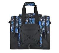 Bolsa de bolos - Bolsa de bolos para 1 bola | Bolsa multifuncional con cinturón ajustable interno acolchado, adecuada para bolas de bolos, zapatos, toalla para hombres y fem, azul, Se référer au
