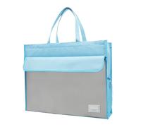 Bolsa de bolsillo de archivo A3 con asa, bolsa de almacenamiento grande | Bolsa de documento portátil para tarjetas, noticias, revistas, artistas y planes: la bolsa de transporte para estudios
