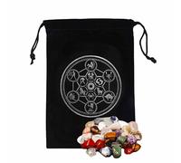 Bolsa de bolsillos para cartas del Tarot | Bolso de almacenamiento de cartas de tarot mágico negro misterioso,Tarot Card Dados Bolsa de almacenamiento Tarot con cordón Tarot Bolsa de joyería para