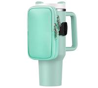 Bolsa de botella de agua para Stanley Cup 40 oz 30 oz, Correr agua botella bolsa para tarjetas, llaves, teléfono, accesorios de gimnasio para hombres mujeres, viaje vaso taza bolsa compatible con