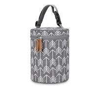 Bolsa de botella para bebé, bolsa de almacenamiento para niños, diseño portátil, reutilizable, acabado térmico, color negro, 14 x 19 cm), Breastmilk Storage for Daycare & Nursing Moms, Gris, Se