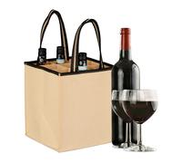 Bolsa de botellas Cesta para bebidas 10 kg Bolsa para botellas 9 botellas Set 2