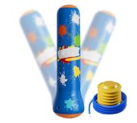Bolsa de boxeo para niños - Inflatable Boxing Bag | Punching Kick Training Bag, Fitness Target Stand Towerr Bag, Inflatable Boxing Column Tumbler Bag with Pump for Kids