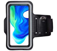 Bolsa de Brazo CoverKingz para Xiaomi Poco F2 Pro - Muñequera Deportiva con Bolsillo para Llaves para Hacer Footing - Muñequera para el teléfono móvil de la Manta de Correr, de Color Negro