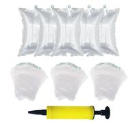 Bolsa de Burbujas de Aire, Cojín de Burbujas de Aire, Material de Embalaje para Envío y Envasado, Plástico Burbujas, 150 Piezas Cojín de Aire para Envoltorios de Envíos, Con Bomba de Aire