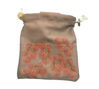 Bolsa de búsqueda de comida, bolsa de búsqueda de alimentos - Bolsa plegable de almacenamiento para acampar con cordón,Bolsa de , bolsa de para recolectar , marrón claro, Se