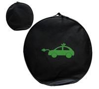 Bolsa de cable de puente, bolsa de organizador del cargador EV - Botón de almacenamiento interno automotriz, Bolsa de almacenamiento protectora resistente a la intemperie pesada para accesorios para