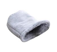 Bolsa de cama de felpa para gatitos, saco de calentamiento para gatos, herramienta de dormir para mascotas de otoño, 45 x 40 x 5,5 cm, diseño elegante y práctico para comedor, dormitorio, sala de