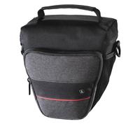 Hama "Valletta 110 Colt - Bolsa para cámara Digital y Objetivo (con Correa para el Hombro, Bolsillos Laterales, 15 x 9 x 15,5 cm), Color Negro