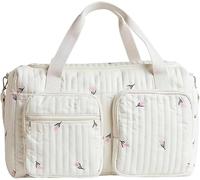 Bolsa de cambio de bolsa para mamá: bolsa de maternidad para bebé para maternidad y bebé para el hospital y el fin de semana, flores