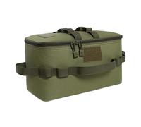 Bolsa de camping plegable para el transporte de ollas | Organizador de ollas a bordo para las ollas a bordo para las ollas para externo resistente al plegado todo, verde militar, ver
