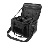 Bolsa de Camping Portátil con Cremallera Grande con Divisores y Paneles Molle para cenamiento de Utensilios de Cocina, Paño de Buey Antichoque para Acampar, Senderismo, Accesorios de