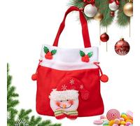 Bolsa De Caramelos Para La Navidad | Bolsa De Almacenamiento Reutilizable - De Dulces Navideña Con Cordón | Para Reuniones En Aula, Hogar, Comunidad, Escuela Con Chocolate, Juguetes, Gelatina
