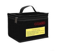 Bolsa de carga de seguridad con materiales inhibidores de llama para uso con drones de coches RC y electrónica portátil (215 x 165 x 45 mm)