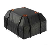 Bolsa de carga de tela Oxford para techo de coche, capacidad de 425 L, impermeable, a prueba de polvo, con doble costura y diseño plegable para coches con rieles de techo, barras transversales o sin