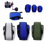 Bolsa de carrete de fundición de cebo para carretes de rueda de tambor con construcción de neopreno elástico para flexibilidad y protección (verde S)