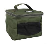 Bolsa de carrete de pesca grande 600D Oxford impermeable caja de almacenamiento de aparejos con asa para equipo de cebo (S)
