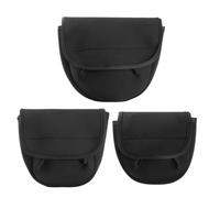 Bolsa de carrete de pesca, impermeable, ajustable, 3 piezas, fundas para carrete de arrastre para hombres, pescadores, pescadores, muelle de orilla, arrecifes al aire libre, barco, lago, playa, ríos