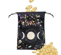 Bolsa De Cartas De Tarot | 13x18 Cm/5,12x7,09 Pulgadas Bolsa De Tarot Impreso Con Árbol De La Vida Con Cordón - Pequeña Bolsa De Dados De Terciopelo Para Baraja Oracle, Runas, Joyería, Piet, B,