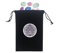 Bolsa de cartas del Tarot - Oráculo Tarjetas Estuche 4.7x6.9 Pulgadas | Bolsa de dados con cordón, portacartas del tarot, bolsas de regalo Delr