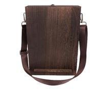 Bolsa de Cartero de Madera, Caballete en Caja de Bocetos para Escritores, Mensajero, Caja de Madera, Práctico Almacenamiento de Herramientas para Artistas