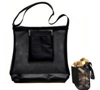 Bolsa de Caza de Setas,1 Bolsa de Recolección de Setas, Cinturón de Hombro Ajustable, Bolsa de Forraje de Malla, Para Camping, Senderismo