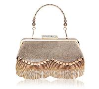 Bolsa de cena para bolso cruzado con cuentas de diamantes de imitación, bolso de mano de noche, bolso de mano de novia