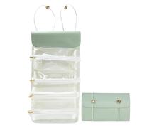 Bolsa de cepillo de maquillaje enrollable, Bolsa Organizador de maquillaje enrollable | Bolsa de organizador de maquillaje de viaje - Almacenamiento portátil de pincel enrollable, almacenamiento cosmé