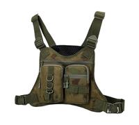 Bolsa de chaleco para correr frontal genérico UNA correa de hombro ajustable EDC paquete pecho aparejo múltiples compartimentos -chalecos -bolsa de entrenamiento para deportes y entrenamientos, Ruinas