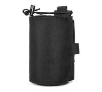 Bolsa de Cintura Ajustable Porta Botella Estuche Funda Soporte de Cinturón de Tela Oxford Resistente con Cordón y Soporte para Cinturón Adecuada para, Negro, Talla Única