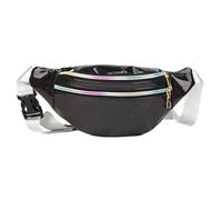 Bolsa De Cintura Brillante Riñonera holográfica for mujer, riñonera con holograma, PU, viaje a la playa, plátano, cadera, cremallera, bolso con cinturón, bolsas de pecho for chica, 1 ud. Para Viajes