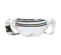 Bolsa De Cintura Brillante Riñonera plateada con lentejuelas for mujer, riñonera dorada brillante, bolso for el pecho for hombre, riñonera for correr, bolsillo impermeable, bolso de viaje deportivo Pa