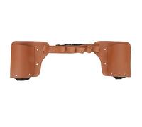 Bolsa de Cintura de Cuero sintético para Botellas de Cerveza, cinturón Porta latas de Cerveza con Correa Ajustable, Capacidad para 2 Botellas y 6 Vasos, riñonera para Bebidas sin