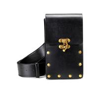 Bolsa de cintura de estilo punk para mujer - Bolso steampunk de piel - Bolsa de cadena - steampunk - Bolsillo de cintura - Cinturón de piel sintética para cosplay renacentista disfraz para fiestas