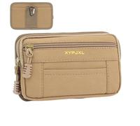 Bolsa de cintura deportiva, portátil de cintura Fanny Pack, Running Belt Bum Bags, Adjustable Cell Phone Holder, ideal para correr, correr, gimnasio, gimnasio, verde, negro y caqui, caqui, Se référer
